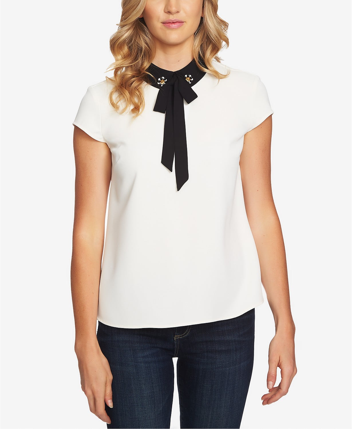 Cece embellished collar clearance sweater