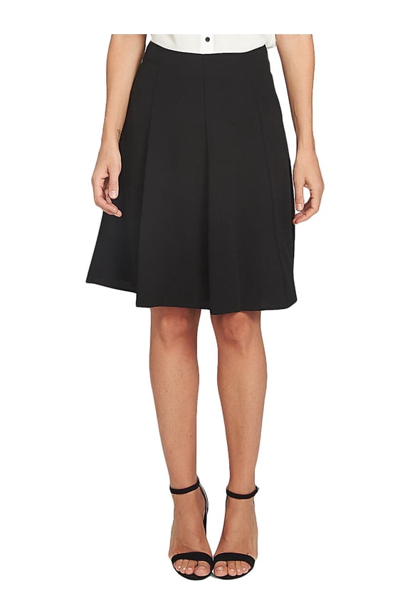 Womens Crepe Flounce A-Line Skirt