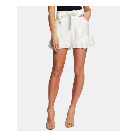 CeCe Womens High Rise Ruffled Shorts