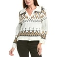 thumbnail image 1 of CeCe womens  Boxy Sweater, XL, White, 1 of 3