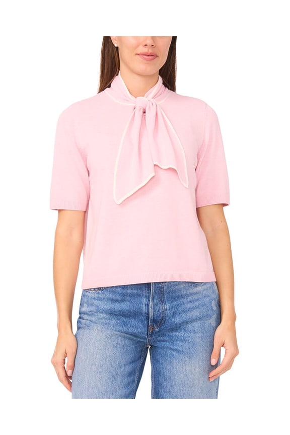 womens Cable V Neck Wool-Blend Cardigan, XL, Pink