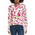 thumbnail image 1 of CeCe womens  Flower Printed Pullover, XL, White, 1 of 3