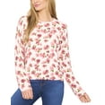 thumbnail image 1 of CeCe womens  Flower Printed Pullover, m, White, 1 of 3