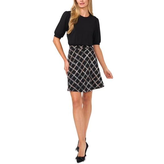 CeCe womens  Mutton Sleeve Dress, 4
