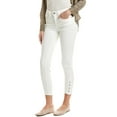 thumbnail image 1 of CeCe womens  Pearl Trim Regular Fit Jean, 0, White, 1 of 3