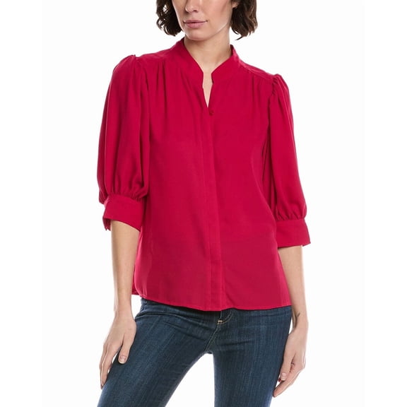 CeCe womens Pintuck Blouse, s