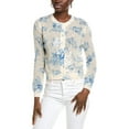thumbnail image 1 of CeCe womens  Pointelle Cardigan, xs, White, 1 of 3
