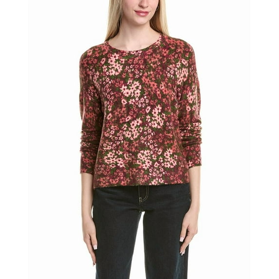 CeCe womens Printed Pullover Sweater, XL, White