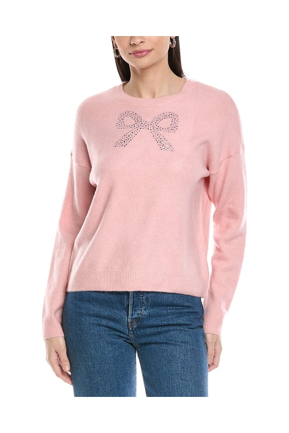 womens  Rhinestone Sweater, s, Brown