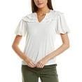 thumbnail image 1 of CeCe womens  Ruffle Blouse, xs, White, 1 of 3