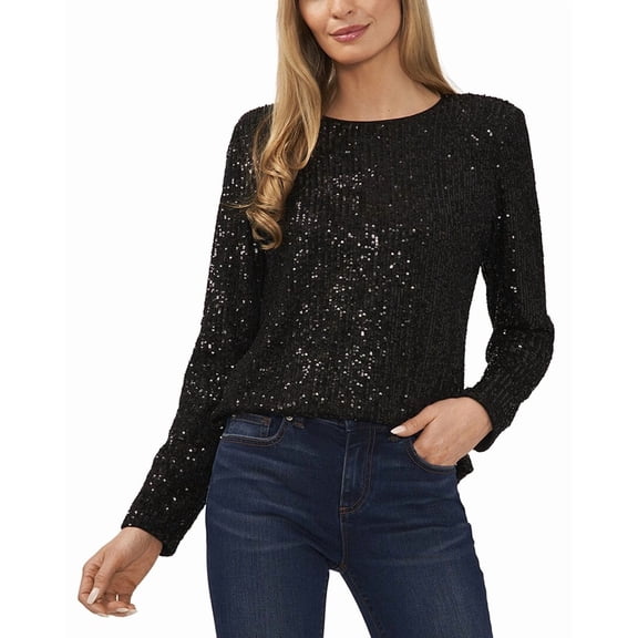 CeCe womens  Shirt, xs, Black