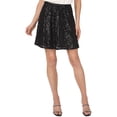 thumbnail image 1 of CeCe womens  Simple Circle Mini Skirt, 4, Black, 1 of 3