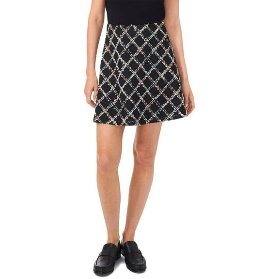 CeCe womens  Simple Circle Mini Skirt, 8, Black