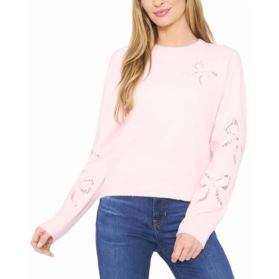CeCe womens  Sweater, l, Pink