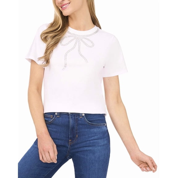 CeCe womens  T-Shirt, l, White