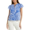 thumbnail image 1 of CeCe womens  Tie Neck Blouse, xs, Blue, 1 of 3