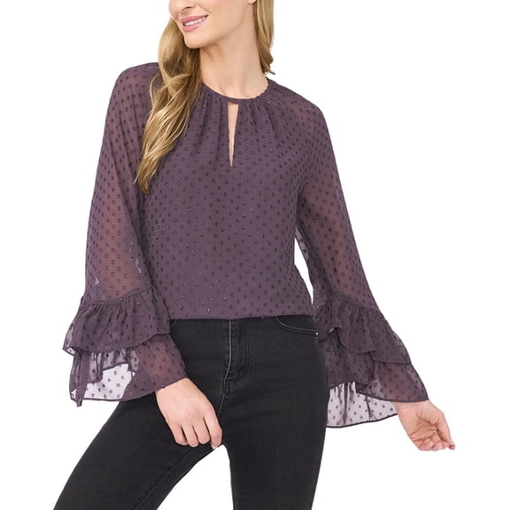 CeCe womens Top, XL, Silver