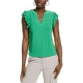 thumbnail image 1 of CeCe womens  Top, l, Green, 1 of 3