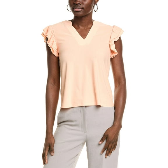 CeCe womens  Top, l, Orange