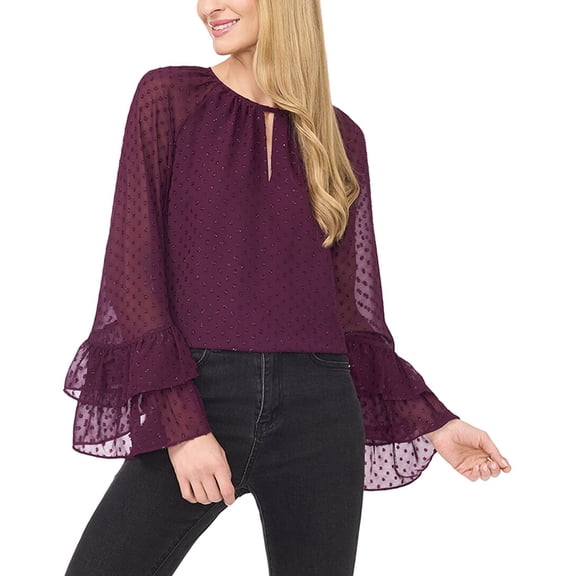 CeCe womens  Top, m, Purple