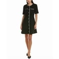 thumbnail image 1 of CeCe womens  Tweed Mini Dress, 12, Black, 1 of 3