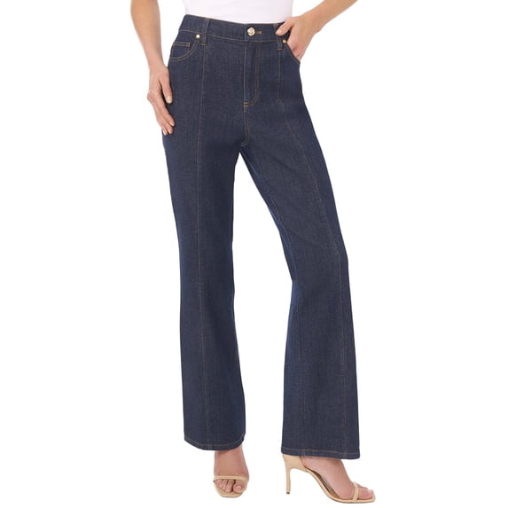 CeCe womens Wide Leg Cargo Pocket Jean, 8, Blue