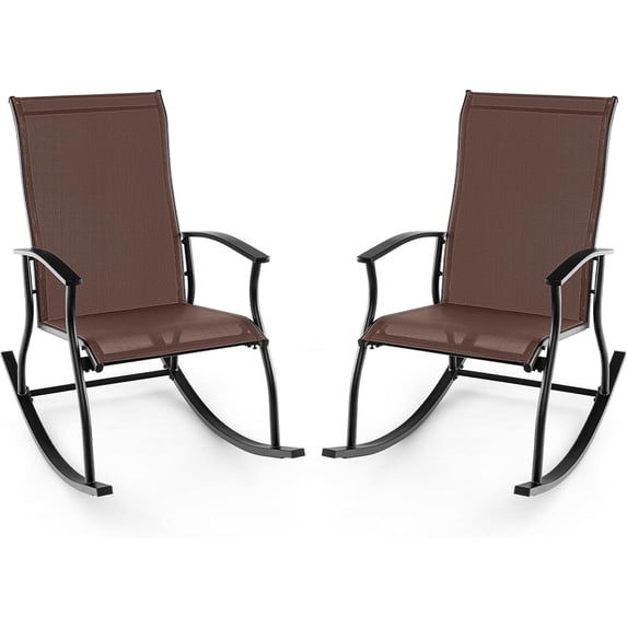 CeXuanTerOutdoor Rocking Chair Set of 2 - Patio Rocking Chairs w ...