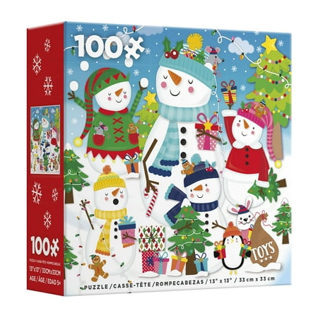 Ceaco 100-Piece Kids Christmas Merry and Bright Interlocking Jigsaw Puzzle