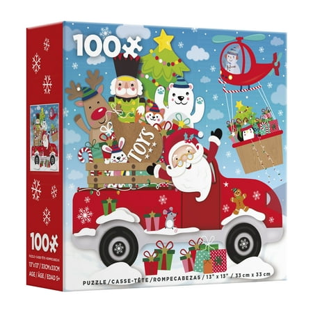 Ceaco 100-Piece Kids Christmas Oh What Fun! Interlocking Jigsaw Puzzle