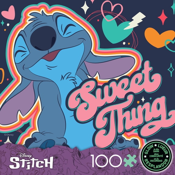 Ceaco 100 Piece Sweet Thing Stitch Glow Interlocking Jigsaw Puzzle
