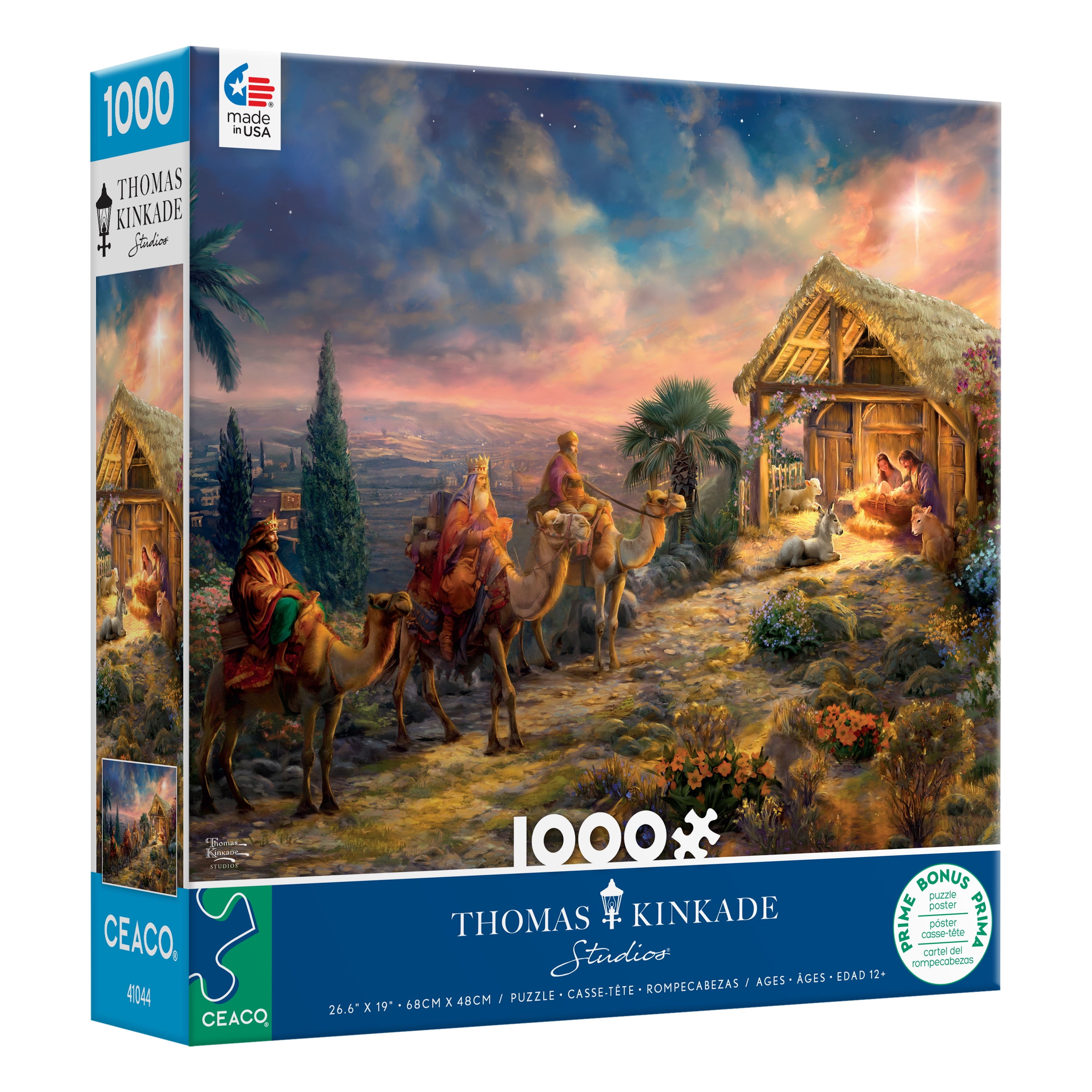 Ceaco 1000 Piece Away in the Manger Interlocking Jigsaw Puzzle