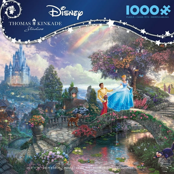 Ceaco 1000 Piece Cinderella Wishes Upon A Dream Interlocking Jigsaw Puzzle