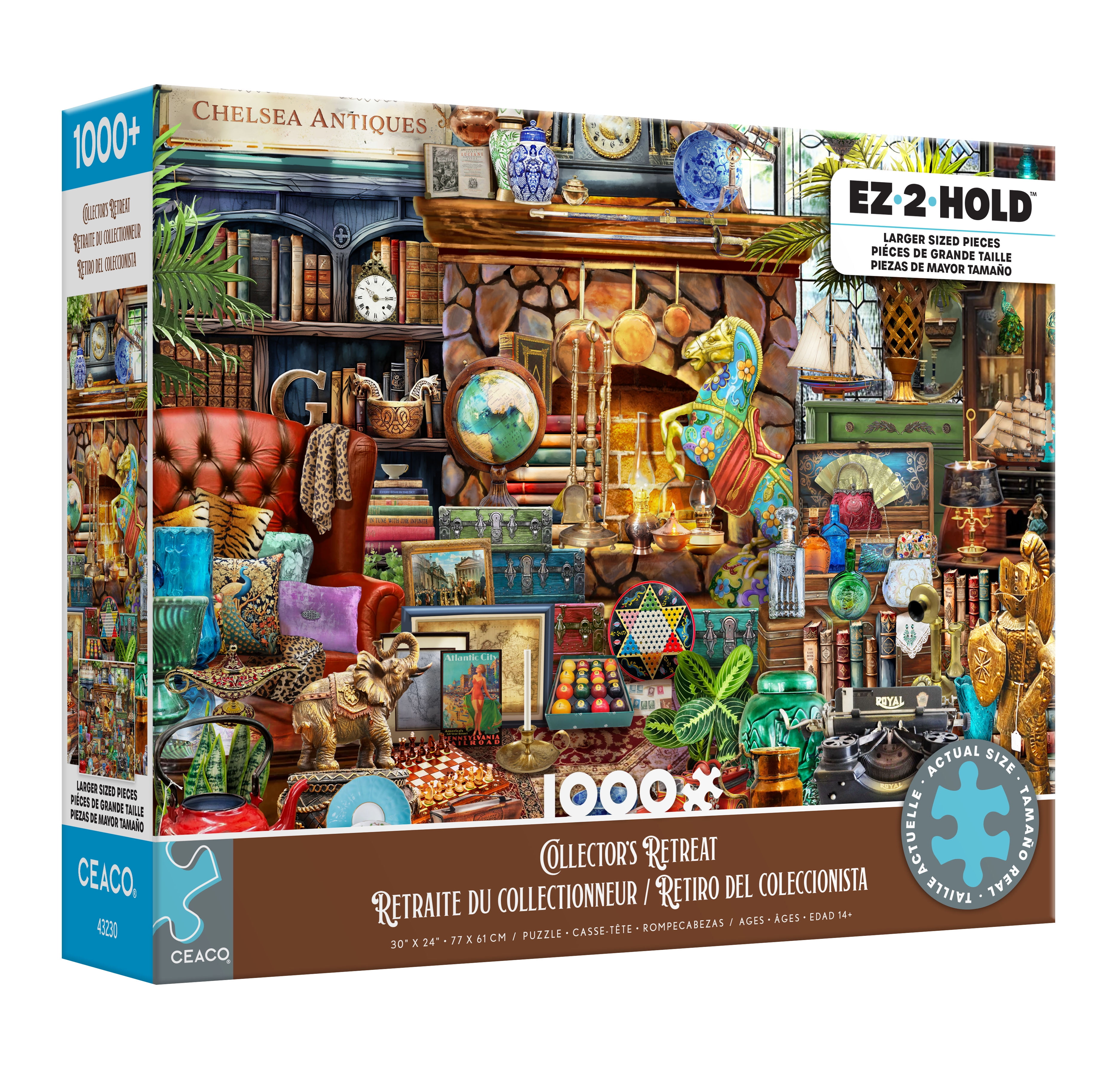 Ceaco 1000 Piece Collectors Retreat Jigsaw Puzzle with Poster Porcelain ...