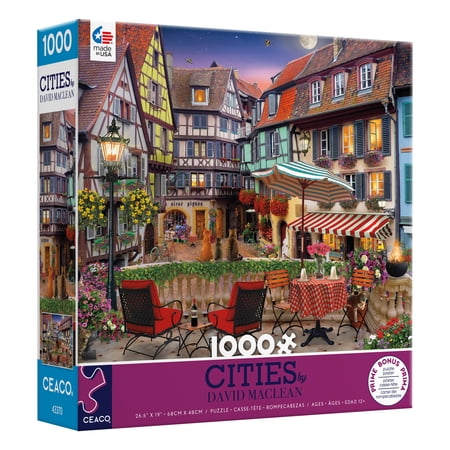 Ceaco 1000-Piece David Maclean Cities Romantic Evening in Austria Interlocking Jigsaw Puzzle