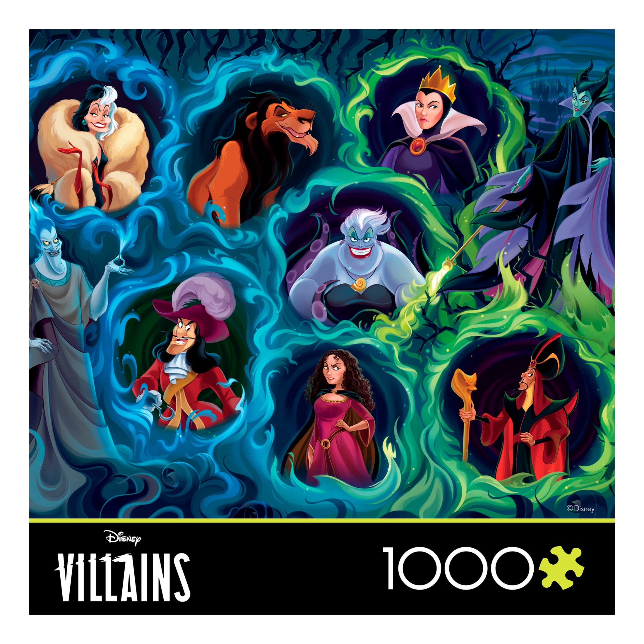 Ceaco 1000 Piece Disney Villains Interlocking Jigsaw Puzzle