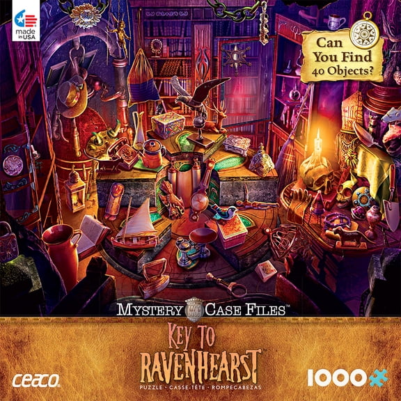 Ceaco 1000 Piece Jigsaw Puzzle Hope Diamond - Key to Ravenhearst Knowledge Repository #3369-06