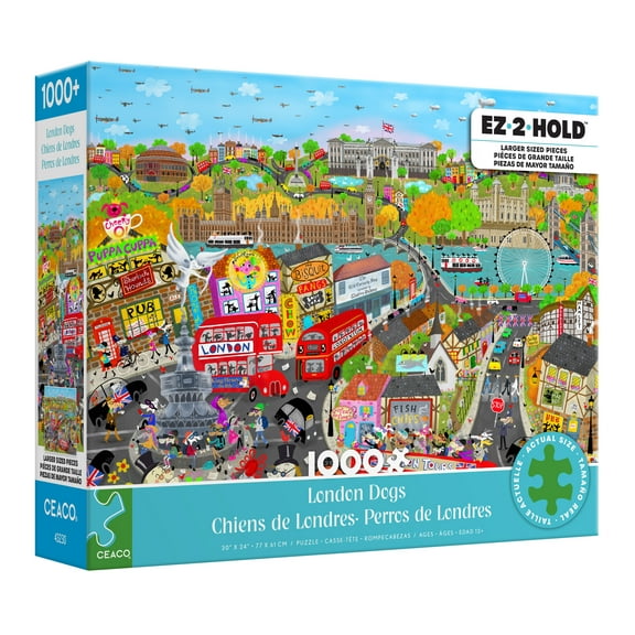 Ceaco 1000 Piece London Dogs (Amanda Haley) Interlocking Jigsaw Puzzle