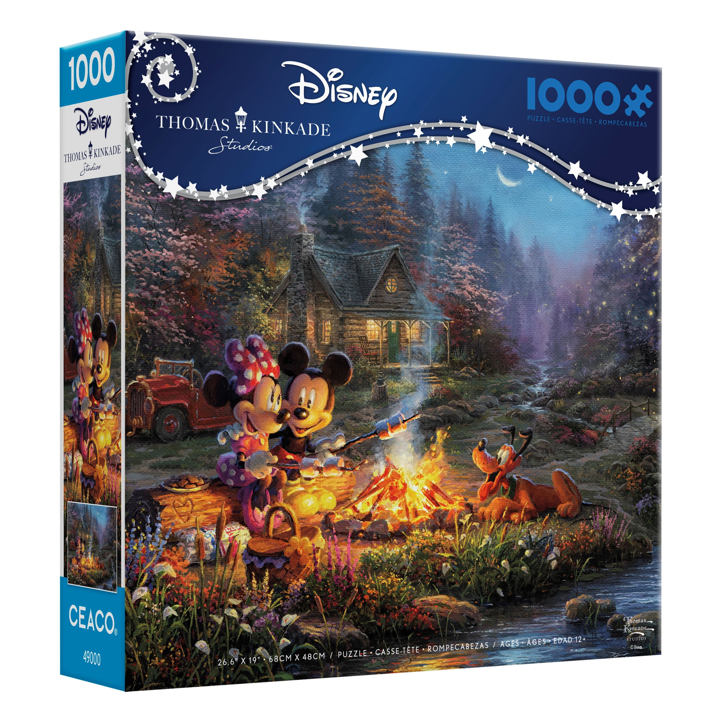 Ceaco 1000 Piece Mickey and Minnie Sweetheart Campfire