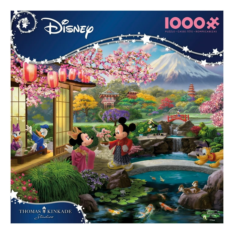 Ceaco 1000 Piece Mickey and Minnie in Japan Interlocking Jigsaw