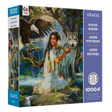 Ceaco 1000-Piece Native American Mystic Garden Interlocking Jigsaw Puzzle