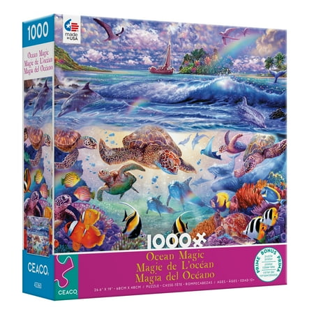 Ceaco 1000-Piece Ocean Magic Tropical Dream Interlocking Jigsaw Puzzle