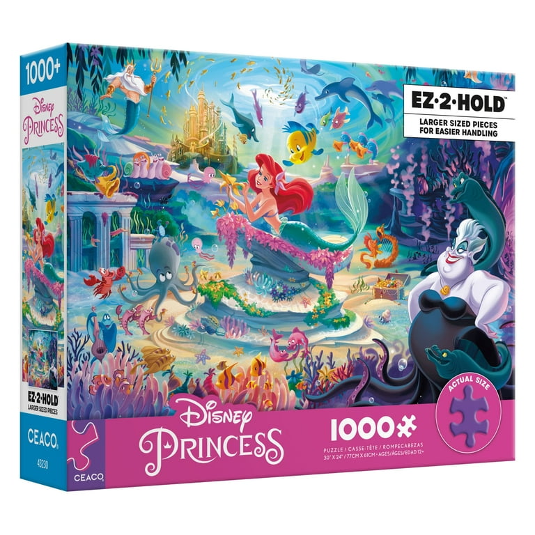 Ceaco 1000-Piece Oversized Disney Little Mermaid Interlocking