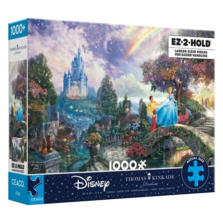 Ceaco 1000-Piece Oversized Thomas Kinkade Disney Cinderella Interlocking Jigsaw Puzzle