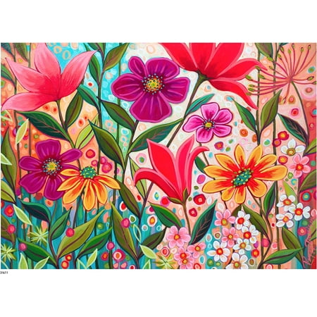 Ceaco 1000-Piece Peggy's Garden Fanciful Interlocking Jigsaw Puzzle