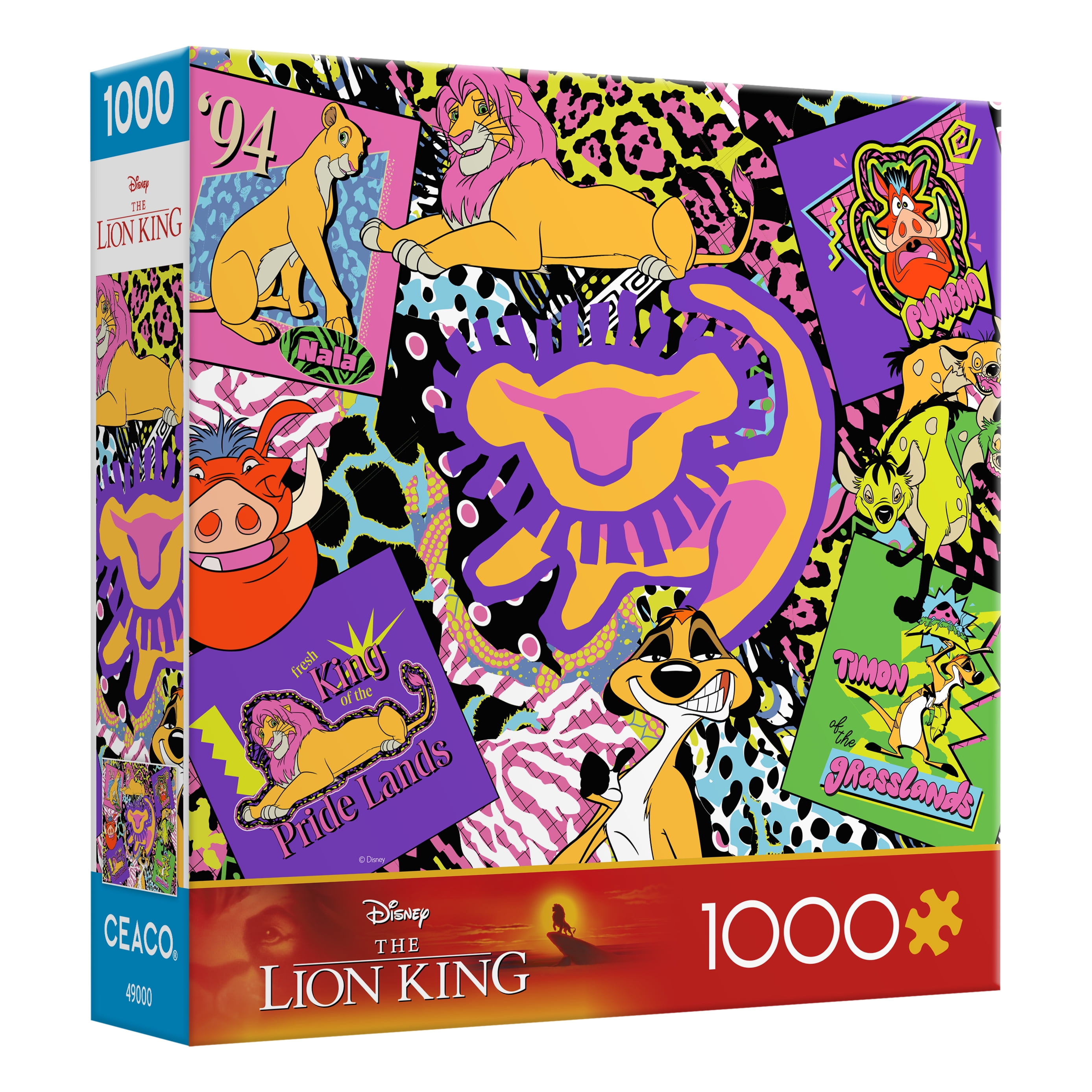 Ceaco 1000 Piece The Lion King 90's Interlocking Jigsaw Puzzle