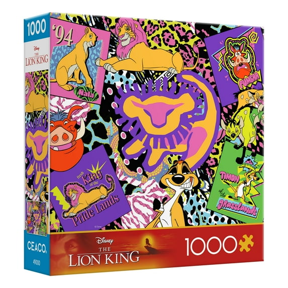 Ceaco 1000 Piece The Lion King 90's Interlocking Jigsaw Puzzle