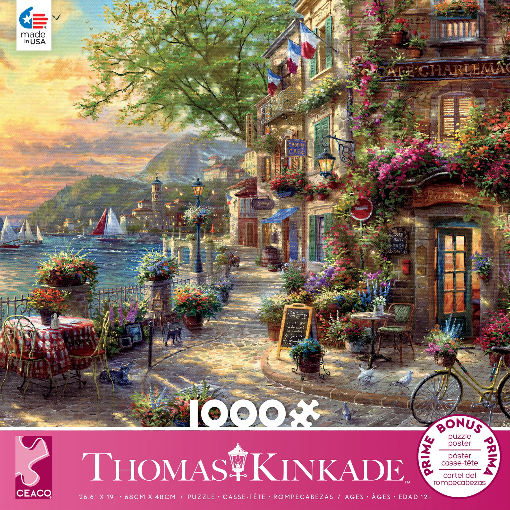 Thomas Kinkade - Amsterdam Cafe - 1000 Piece Puzzle –