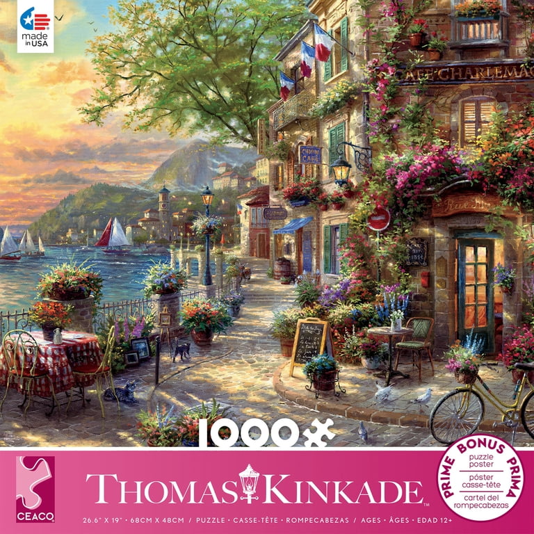 ★ショーケースセット◆直筆サイン入りCD◆Keyveatz◆OXY_GEN Ceaco 1000-Piece Thomas Kinkade French Riviera Cafe Interlocking
