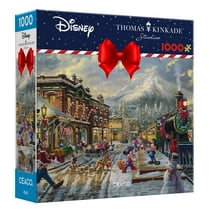 Ceaco 1000-Piece Thomas Kinkade Holiday Candy Cane Express Interlocking Jigsaw Puzzle