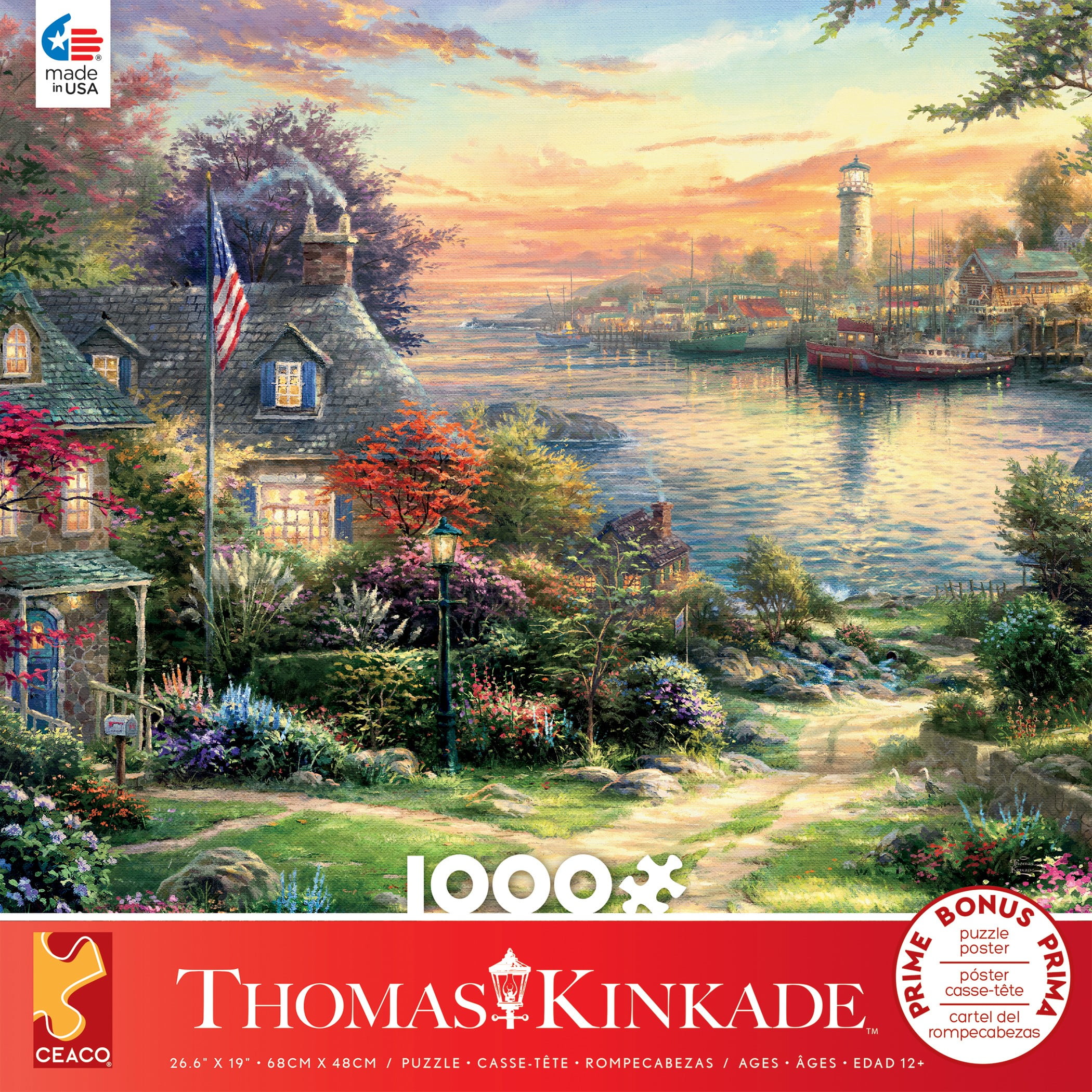 Ceaco 1000-Piece Thomas Kinkade New England Harbor